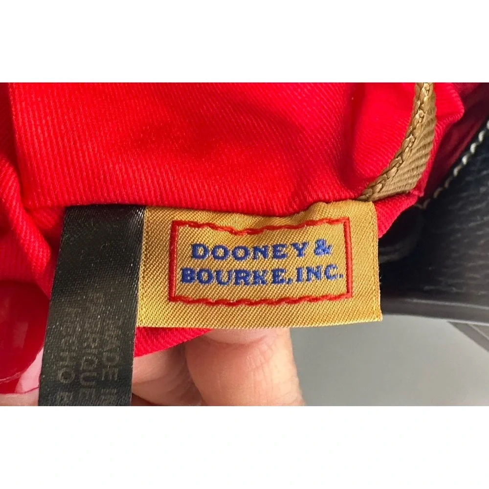 Dooney & Bourke New Black Brown Leather Small Hobo Shoulder Purse Bag NWT